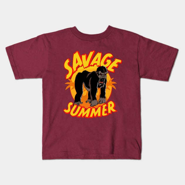 Savage Summer Kids T-Shirt by Daily Detour